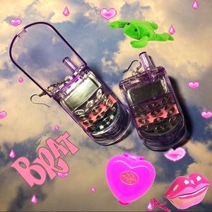 cell phone lip gloss earrings!